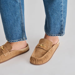 JODERO FLATS LT BROWN SUEDE
