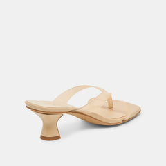 BREVEL VINYL HEELS PRALINE JELLY