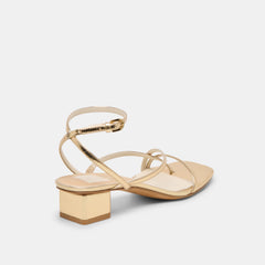 KARLOS SANDALS GOLD METALLIC STELLA