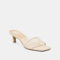 REXA MESH HEELS CREME MESH
