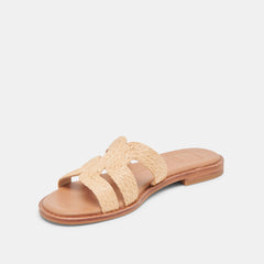 EMON SANDALS LT NATURAL RAFFIA