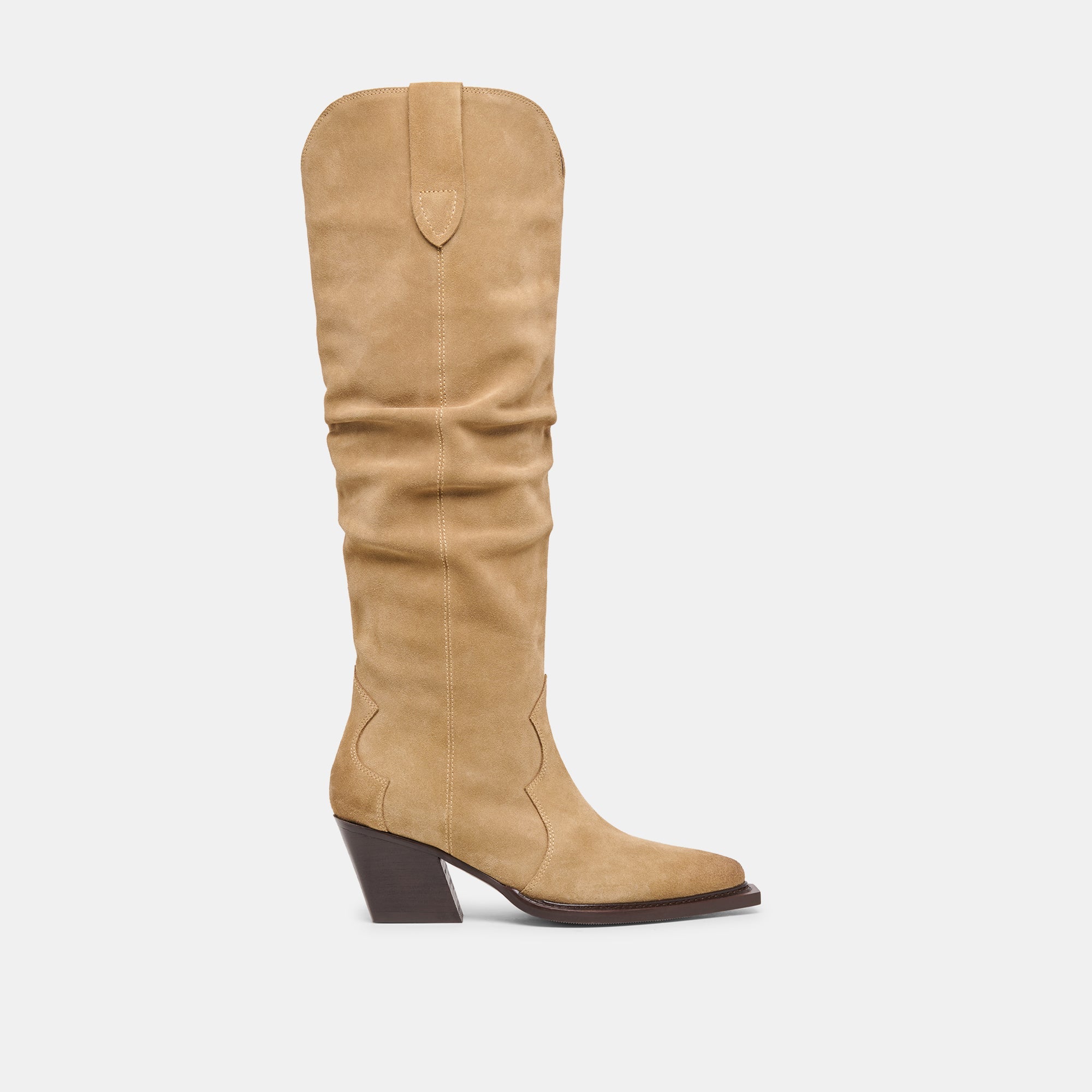 BUCKLY BOOTS CAMEL SUEDE