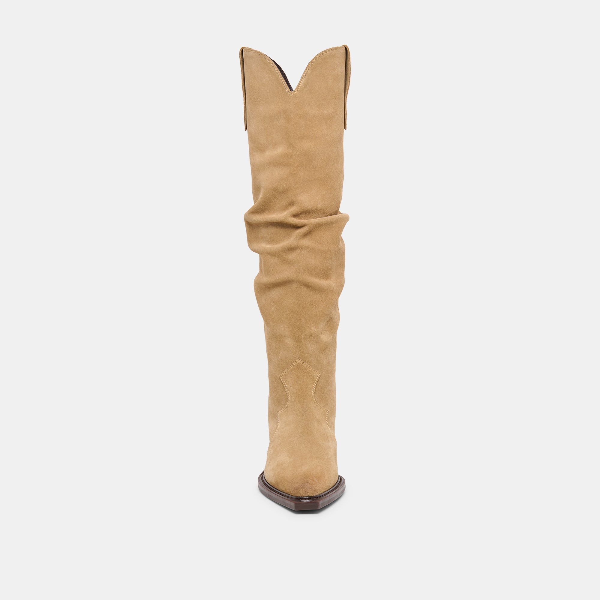 BUCKLY BOOTS CAMEL SUEDE