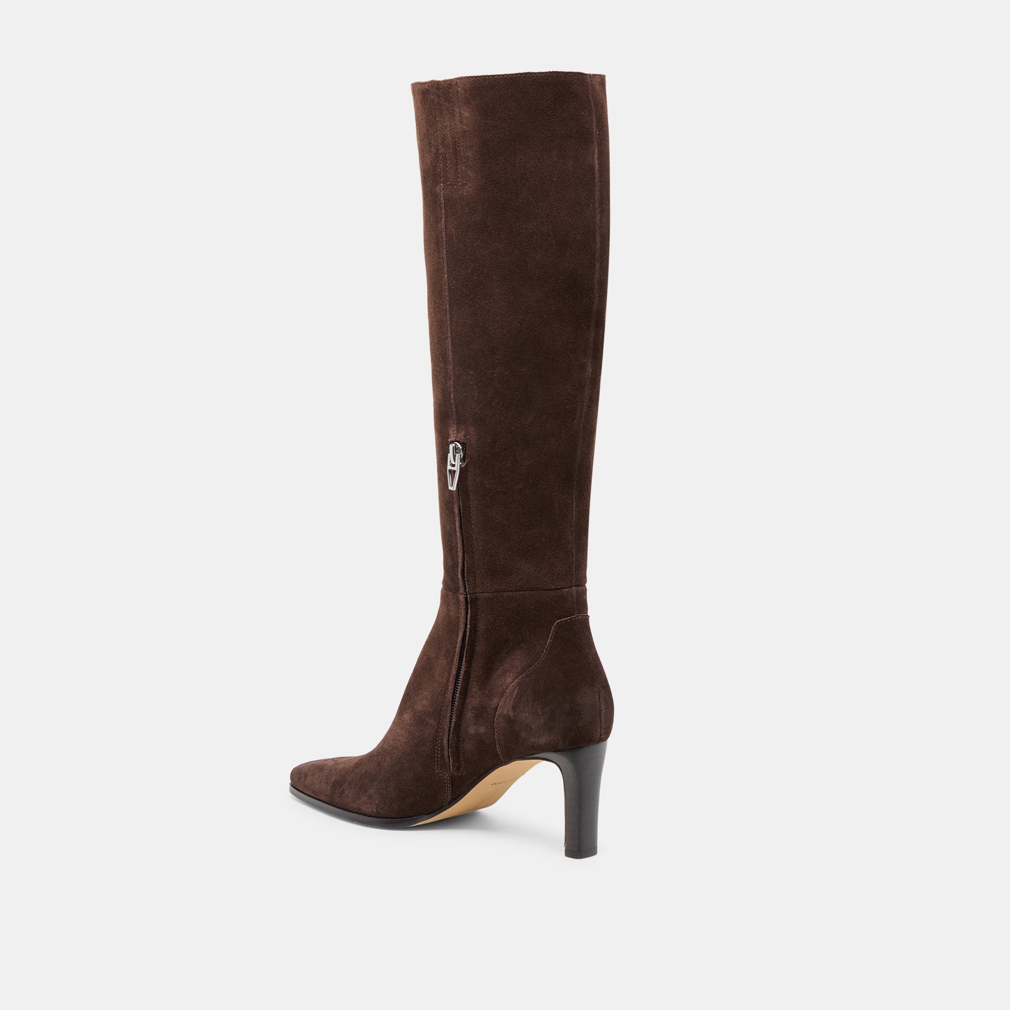 EMMI NARROW CALF BOOTS DK BROWN SUEDE
