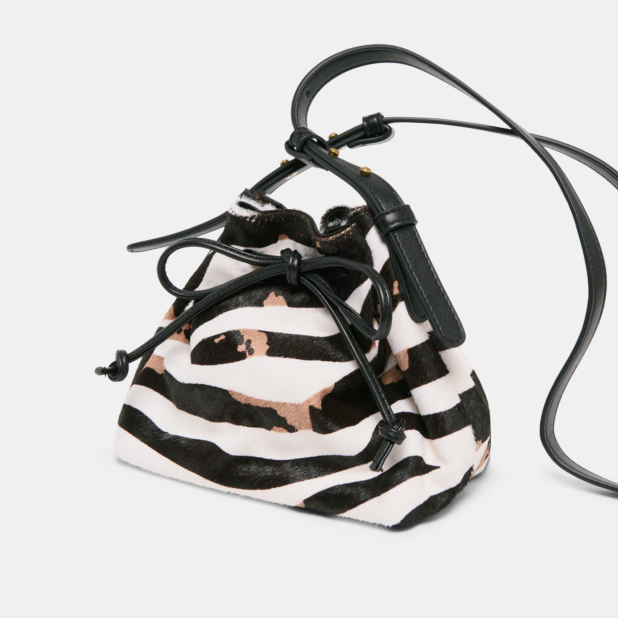 RANDI CROSSBODY ZEBRA CALF HAIR