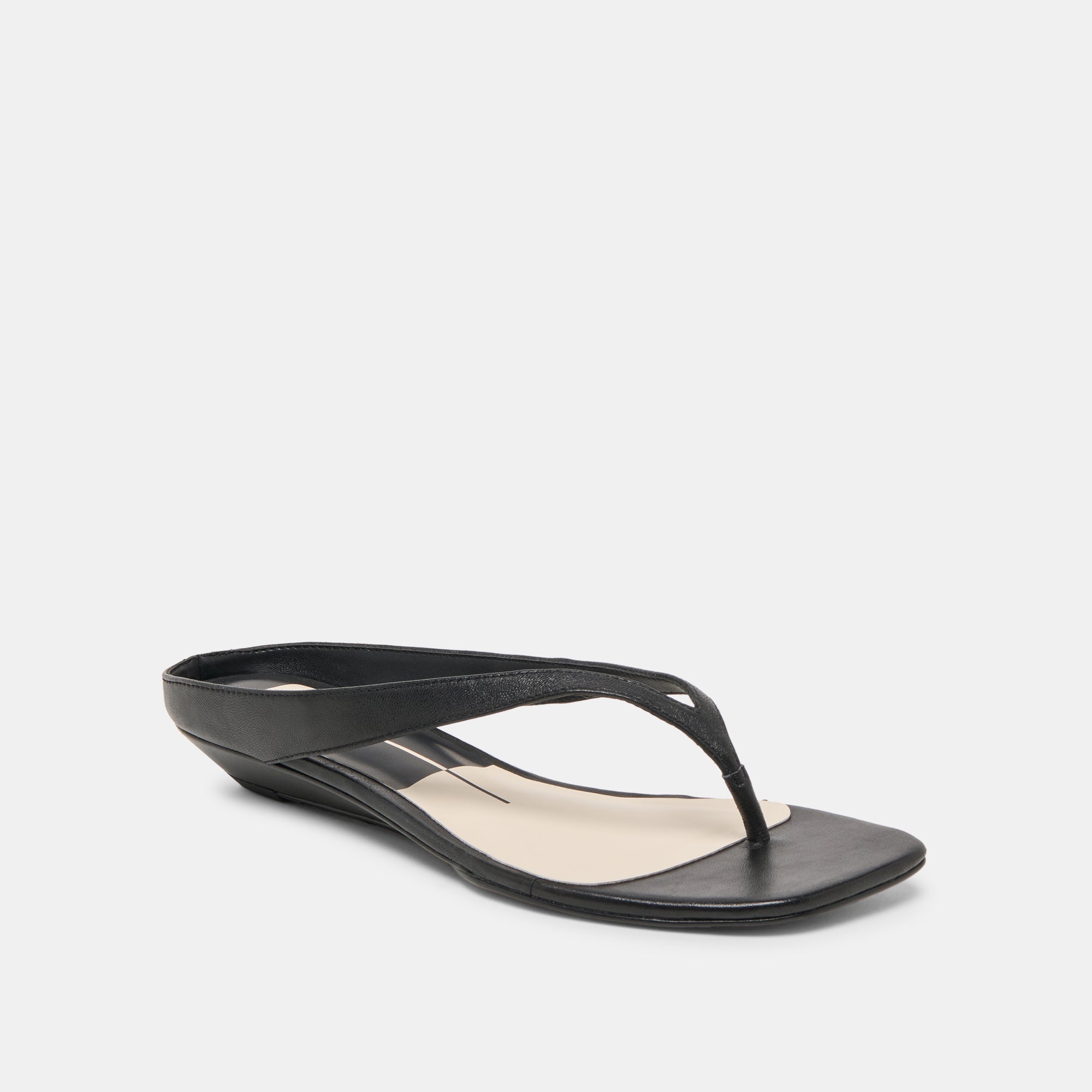 GIZEL SANDALS BLACK LEATHER