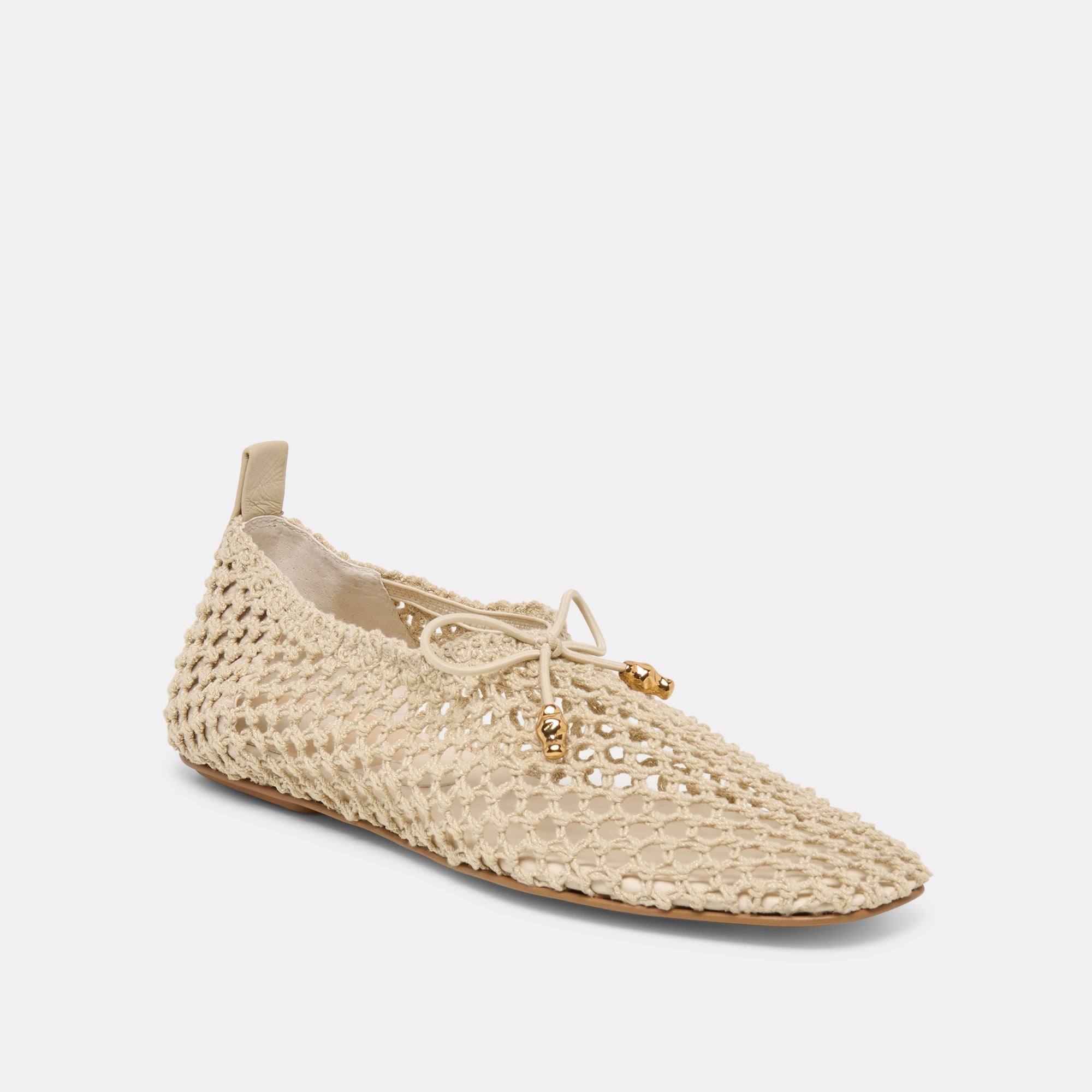 KAYLYN FLATS OATMEAL CROCHET