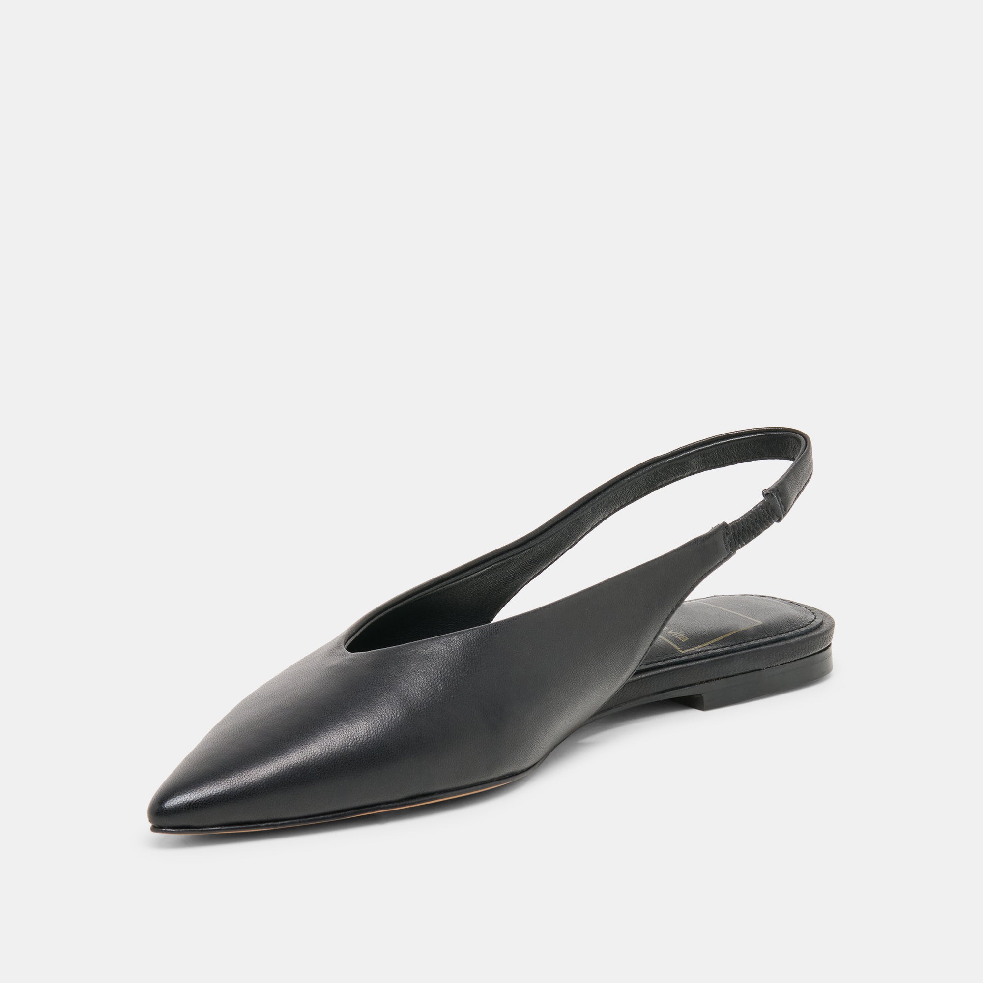 KENDLE FLATS BLACK LEATHER