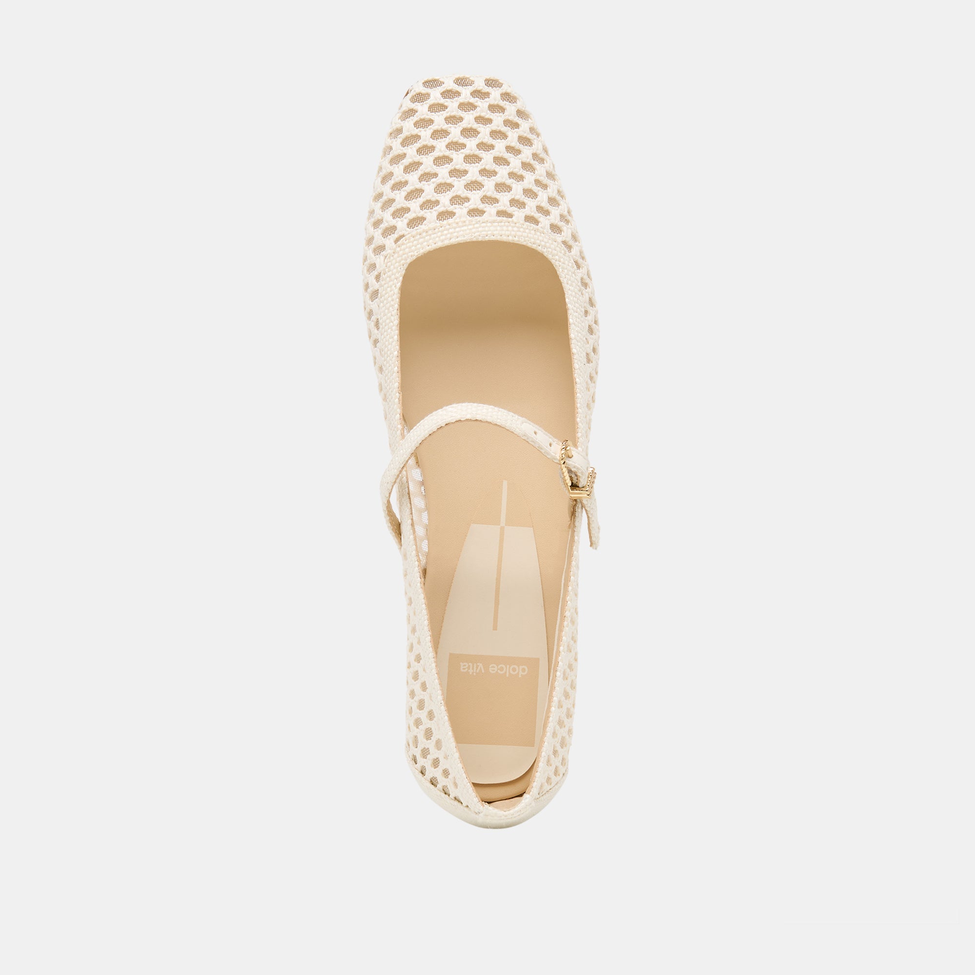 REYES BALLET FLATS WHITE WOVEN RAFFIA