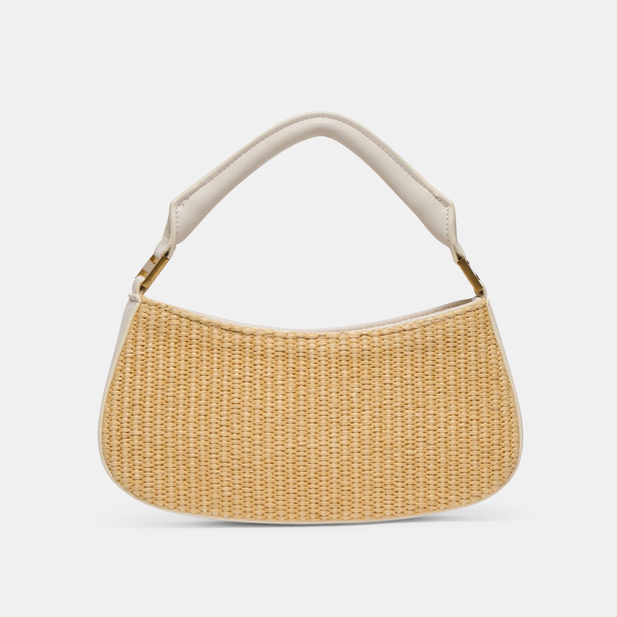 NUALA RAFFIA HANDBAG WHITE STELLA