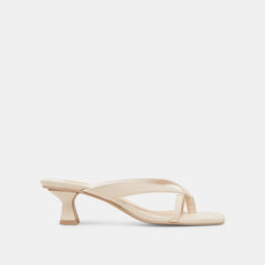 BREVEL HEELS BONE LEATHER