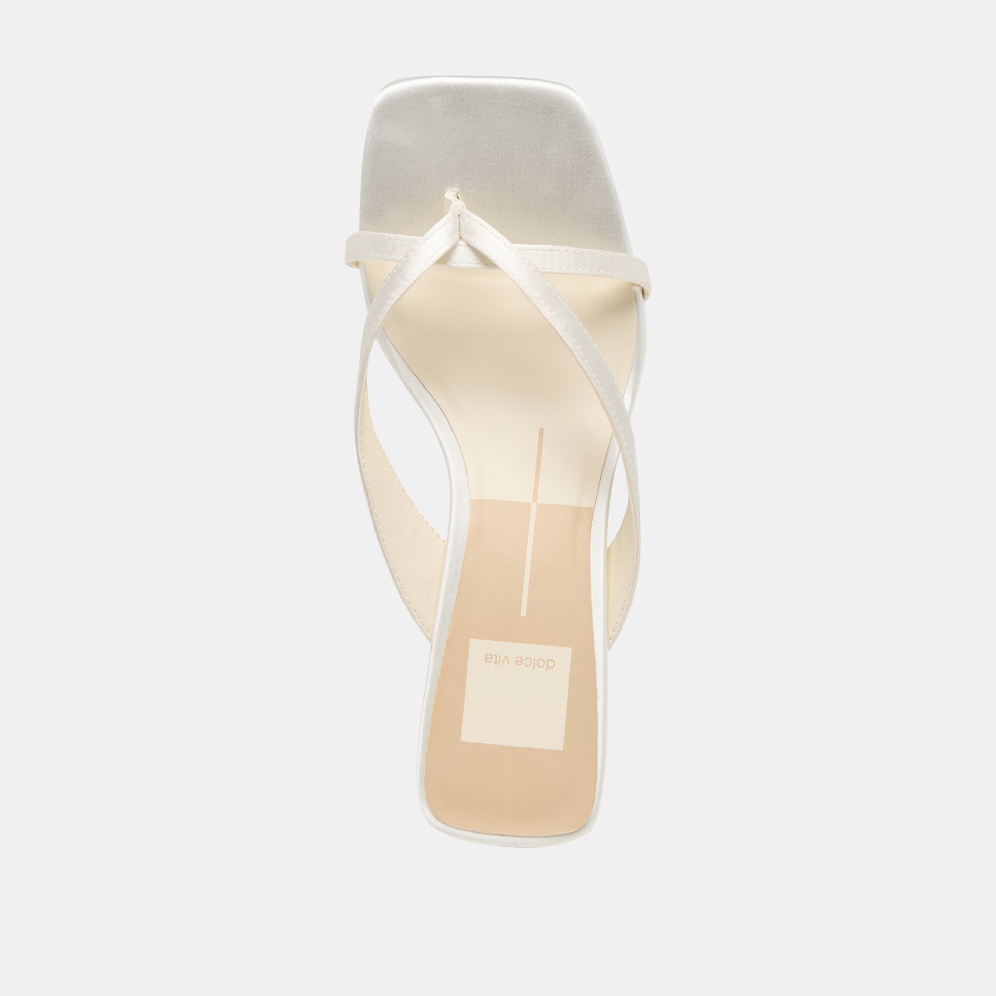 BREVEL WIDE HEELS TRUE WHITE SATIN