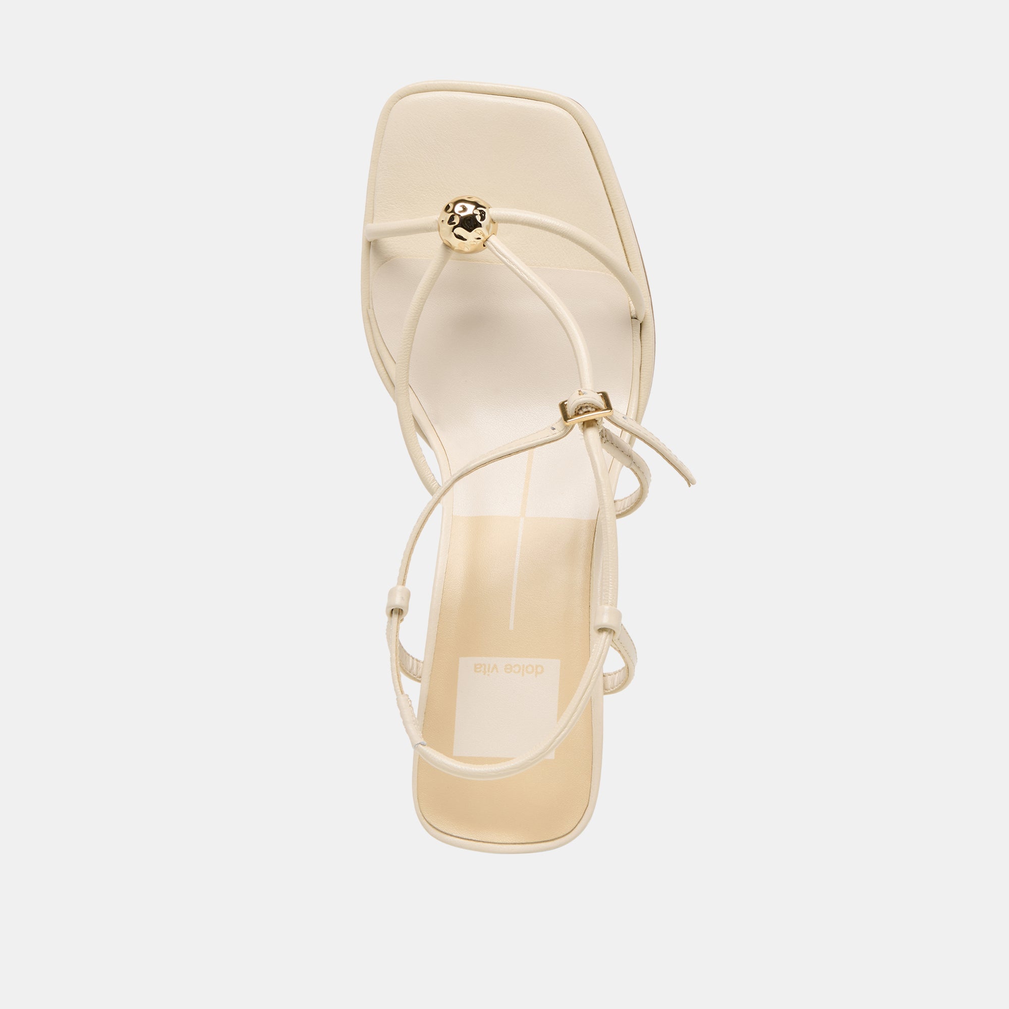 MYLEE HEELS CREME LEATHER
