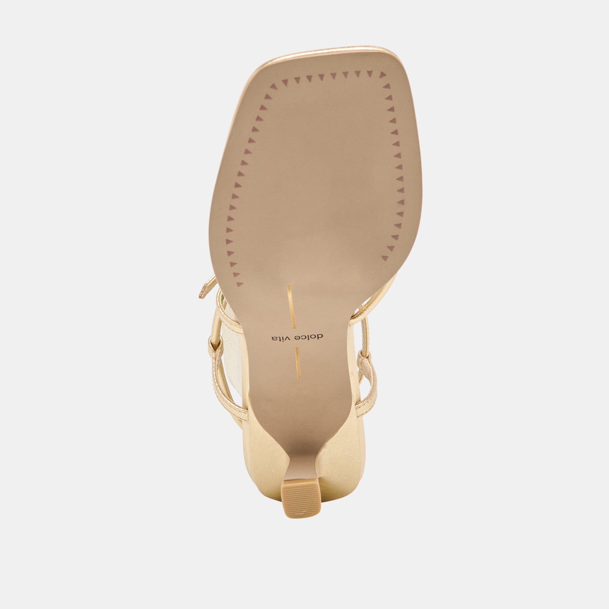 MYLEE HEELS GOLD DISTRESSED LEATHER