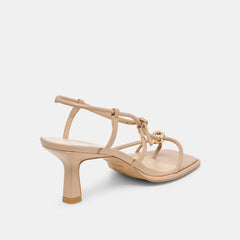 MYLEE HEELS LIGHT TAN LEATHER