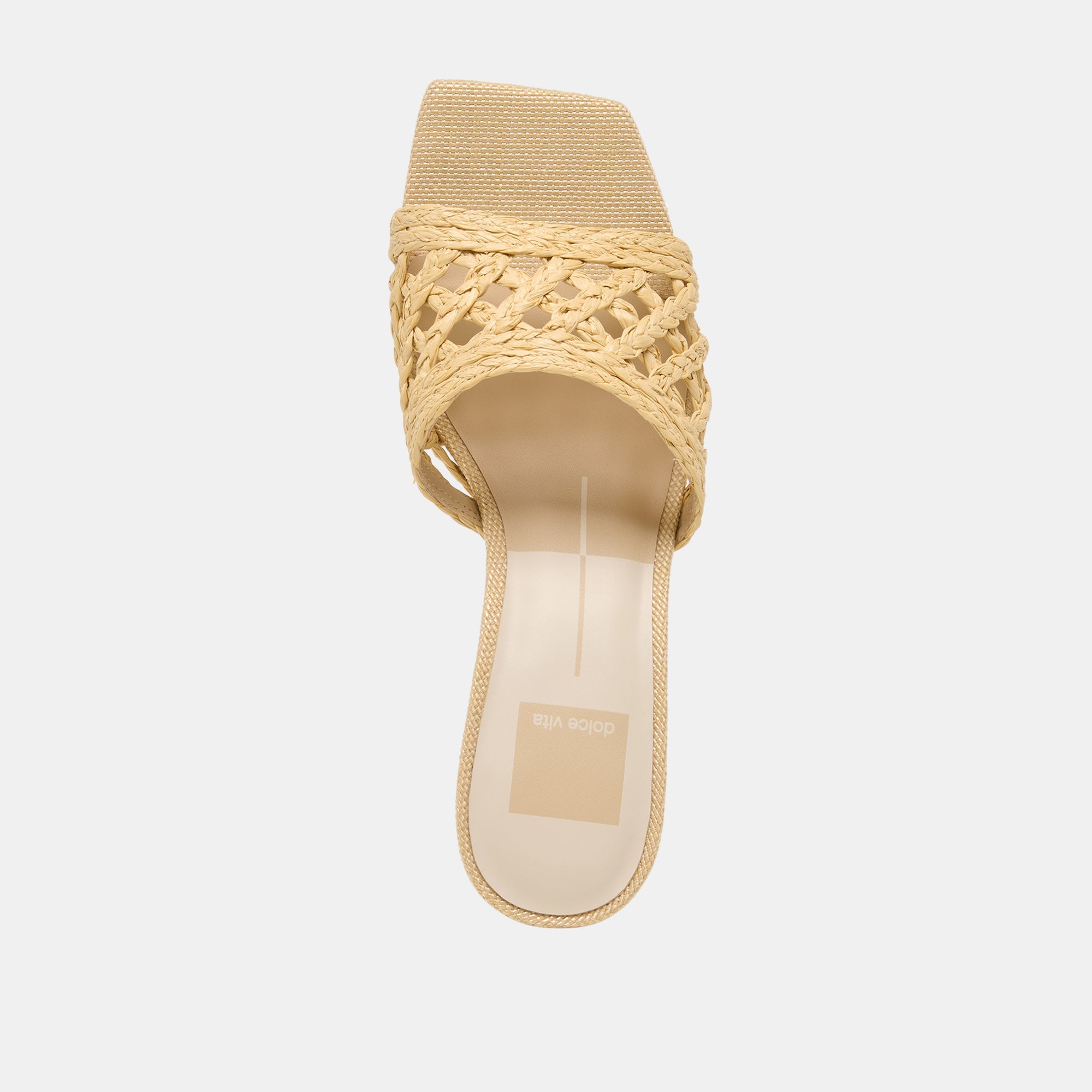 BOWEN HEELS LT NATURAL RAFFIA