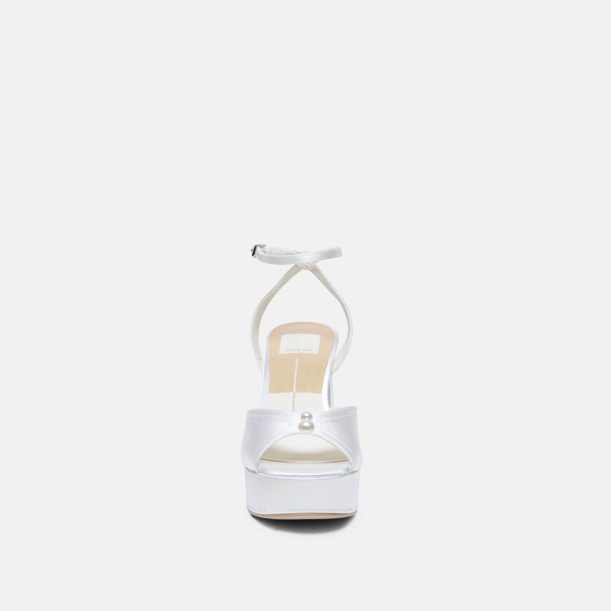 BRYLA HEELS WHITE SATIN