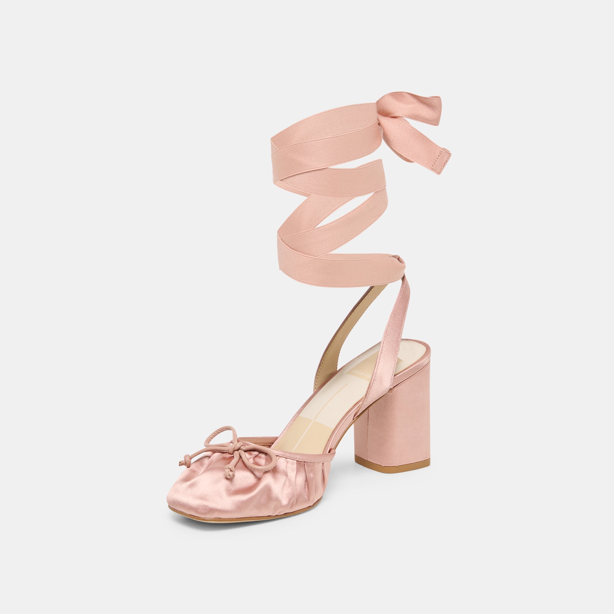 TISHA HEELS LT BLUSH SATIN