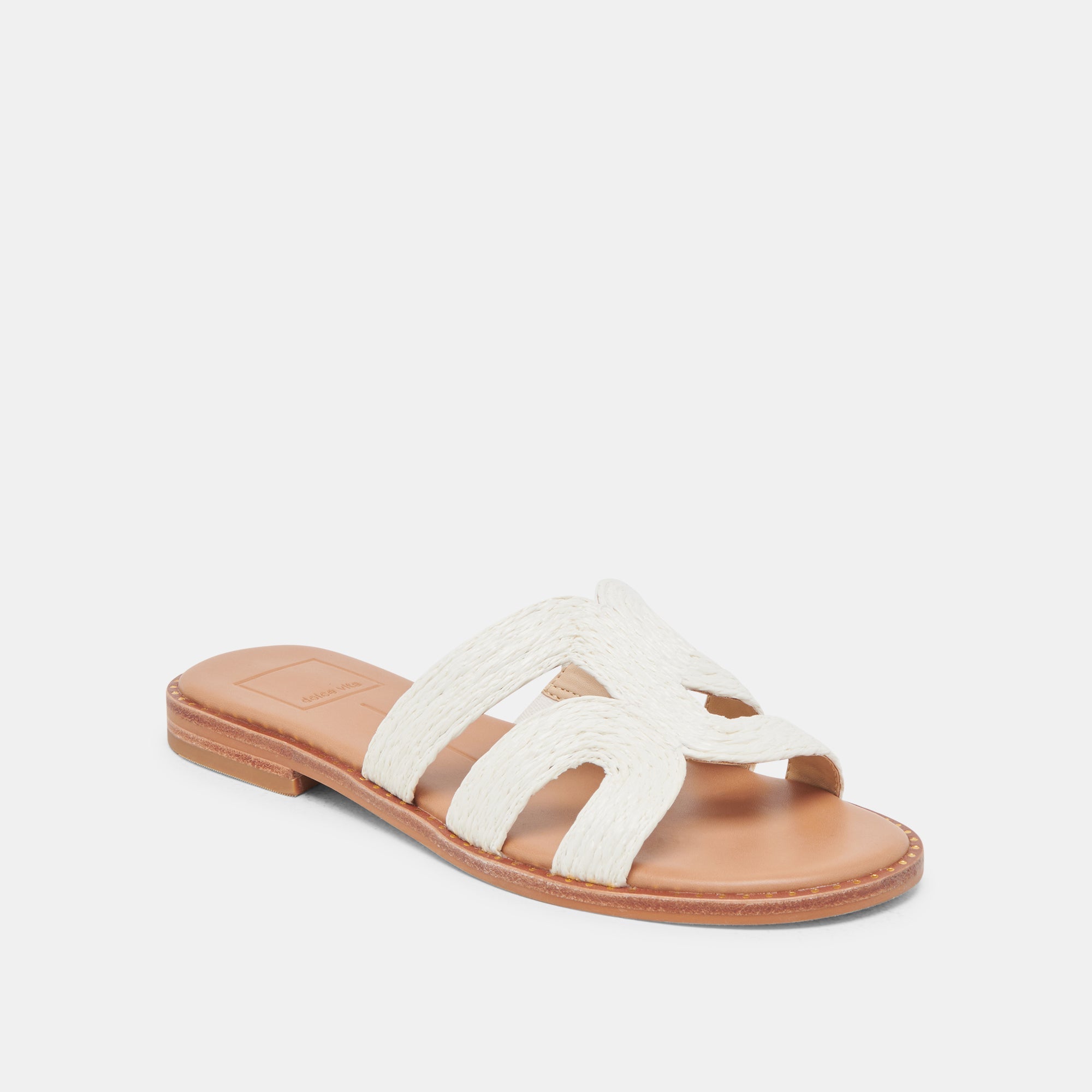 EMON SANDALS WHITE RAFFIA