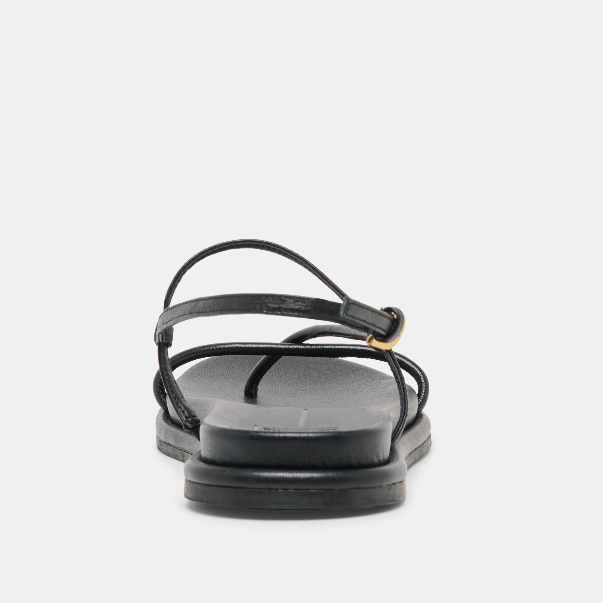 DOM SANDALS BLACK LEATHER