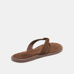 JAINA SANDALS DK BROWN SUEDE