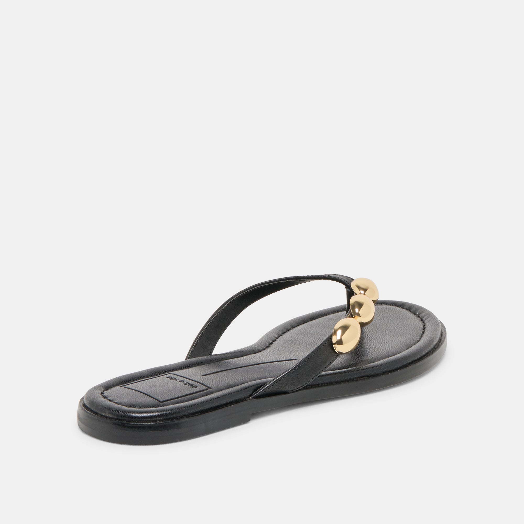 JUNY SANDALS BLACK LEATHER