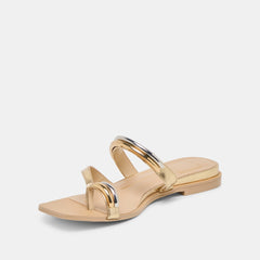 TARINA SANDALS GOLD LEATHER