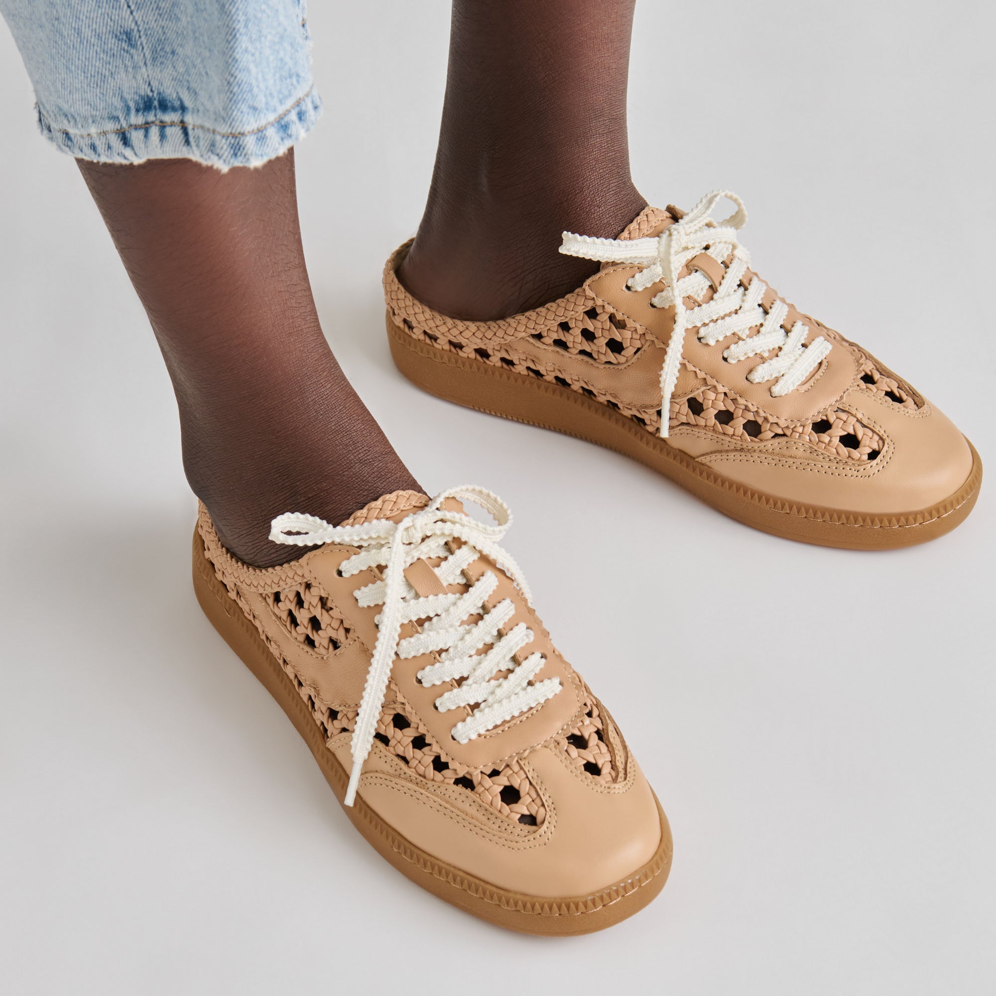 NOTICE SLIDE WOVEN SNEAKERS CAFE WOVEN STELLA